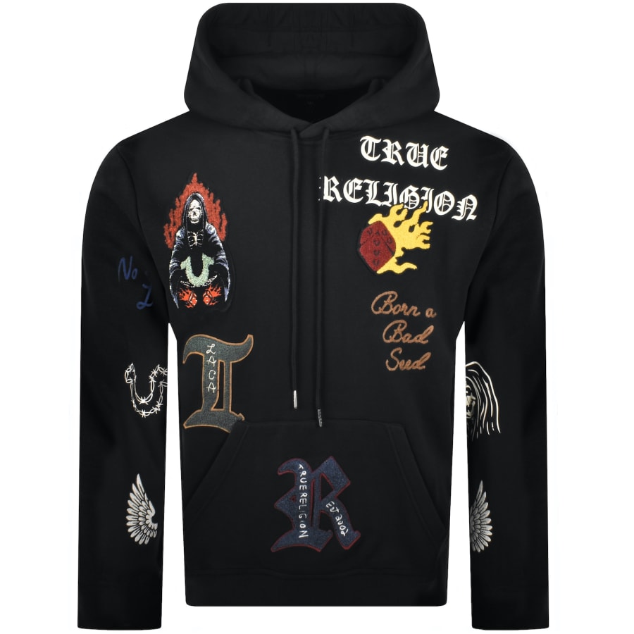最低価格の True Religion Patch Hoodie Black | Mainline Menswear United その他